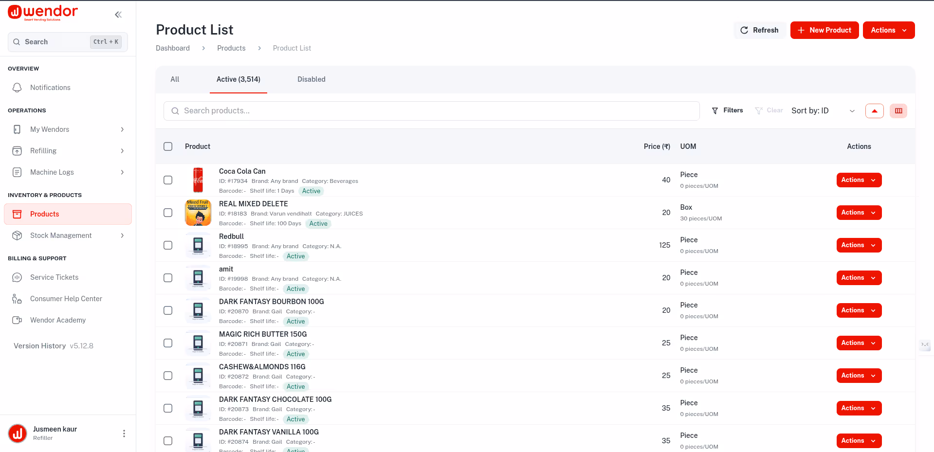 Sales Analytics — Wendor vending