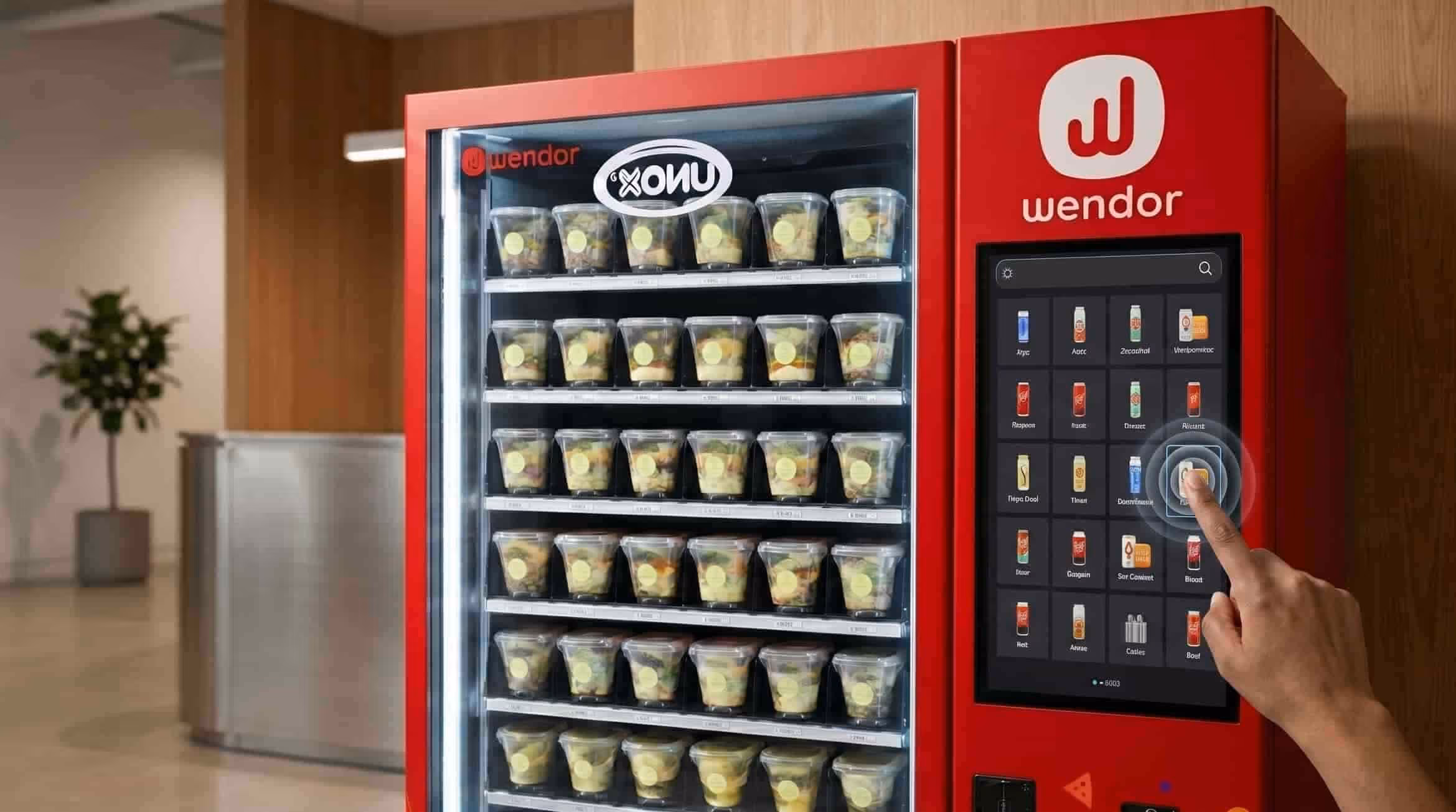 Intuitive Touch UI — Wendor vending