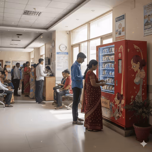 Hospital environment with self-service vending support