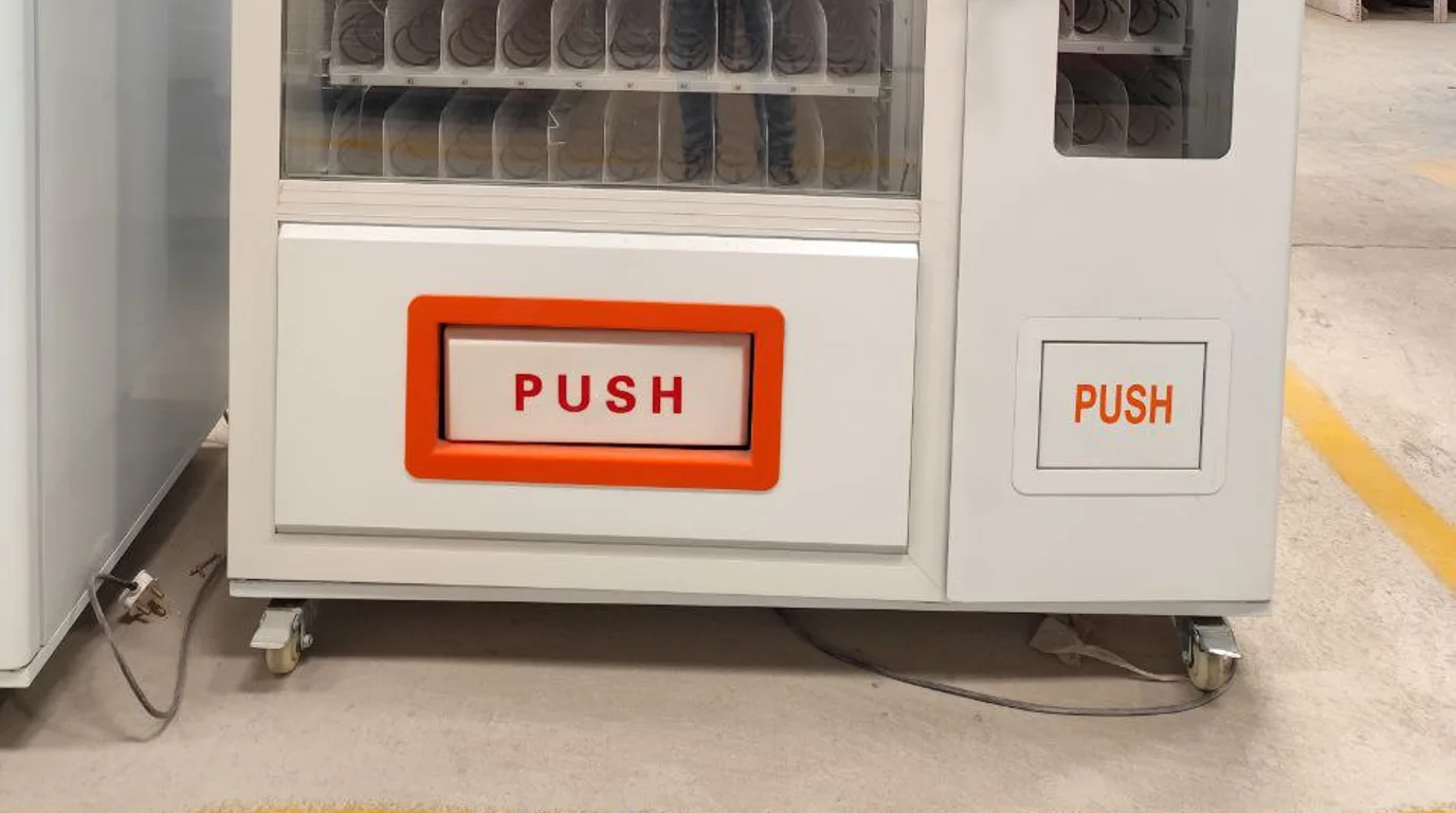 Flat-lay of alternative vending payment options including a kiosk controller and UPI QR