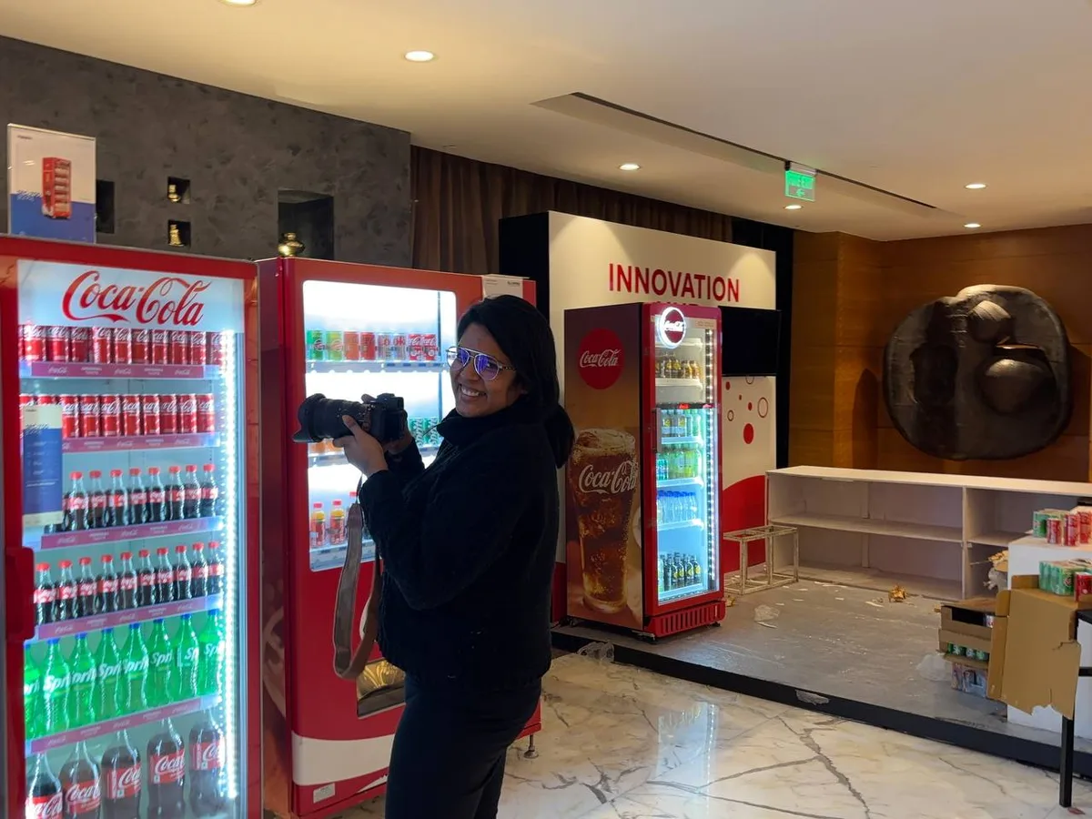 Chilled vending beverages including water, cola, energy and sports drinks with condensation