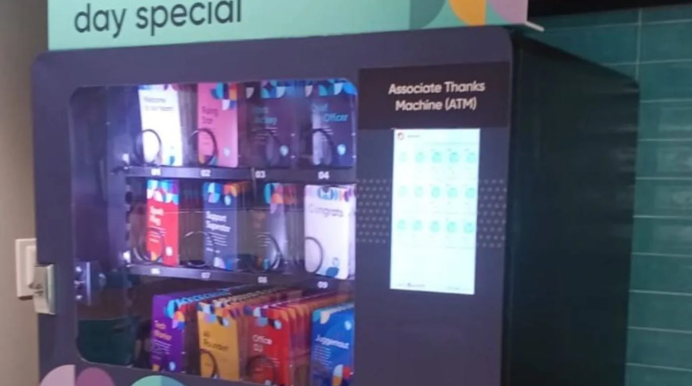Overhead flat-lay of hidden vending costs: card reader, delivery, inventory, electricity