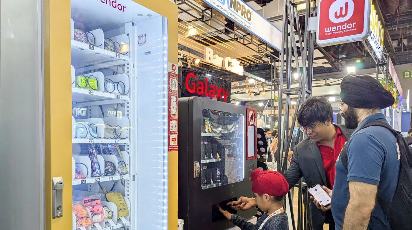 Reliable modern vending machines in a professional showroom with trustworthy staff