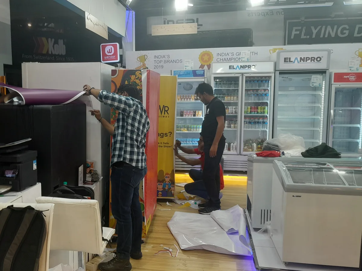 Flat-lay of licences and documents required to legally place a vending machine in India