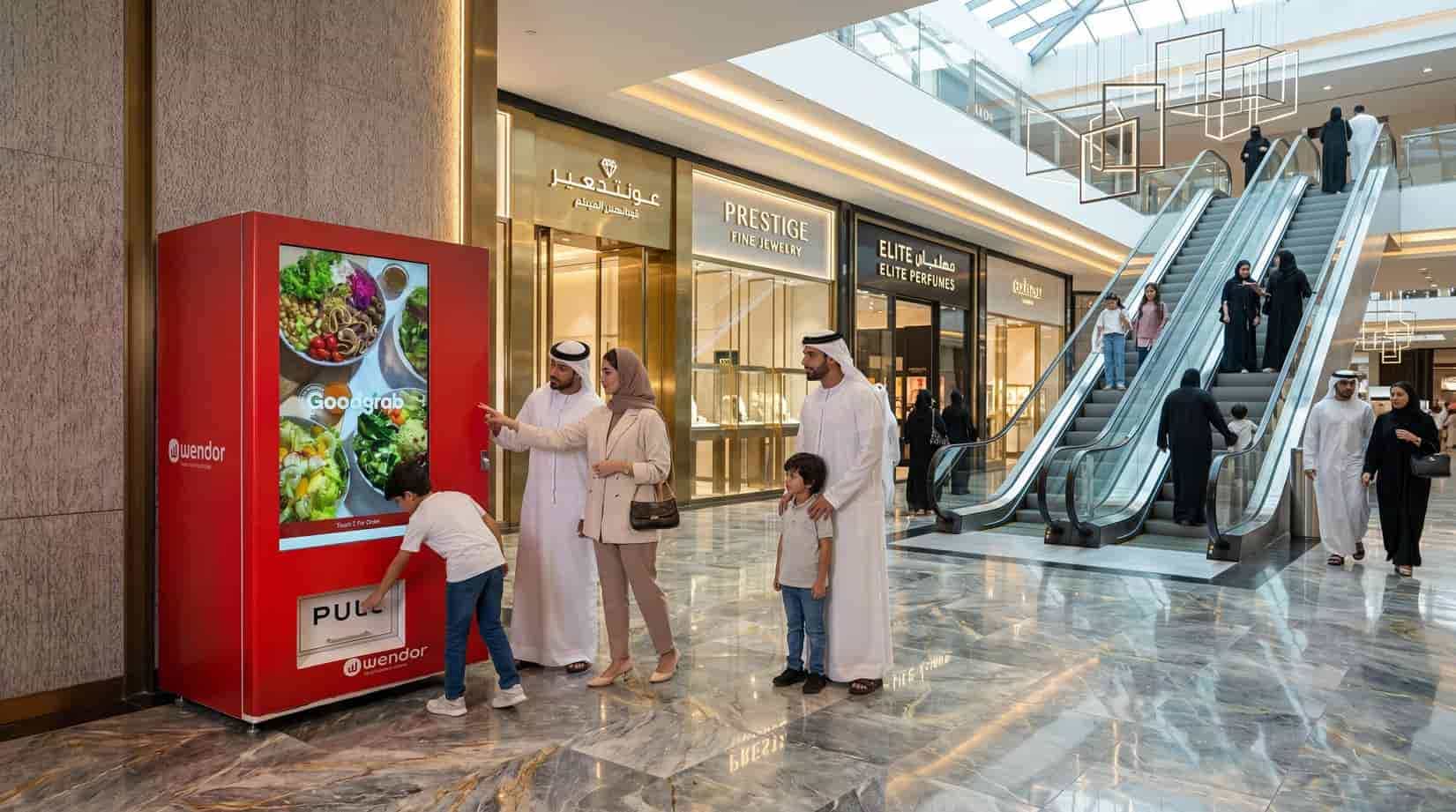 Retail storefront with vending integration